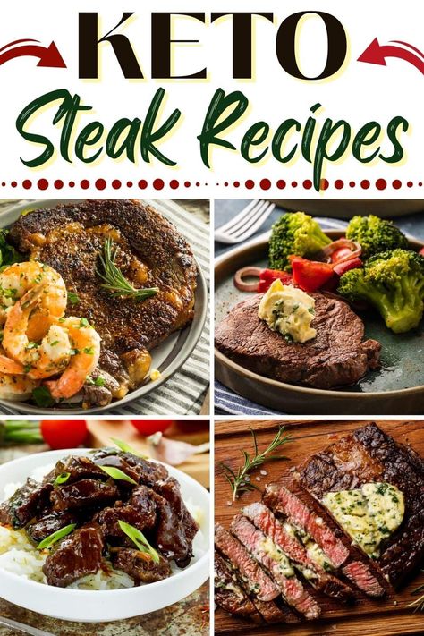 These keto steak recipes are hearty, easy, and delicious! From sirloin to fajitas to stir-fry, eating low-carb has never tasted so good. Keto Steak Bowl, Low Carb Sirloin Steak Recipes, Keto Sirloin Steak Recipes, Keto Steak Recipes, Steak Recipes Easy, Carb Free Dinners, Oven Baked Steak, Keto Steak, Ny Steak