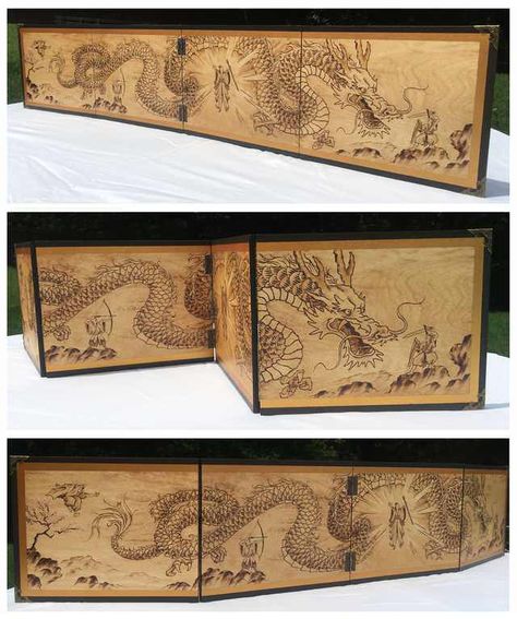 DIY DnD Dungeon Master Screen - Imgur Dm Screen Wood, Dm Screen Diy, Diy Dm Screen, Dungeons And Dragons Room, Dnd Dungeon Master, Gm Screen, Character Dnd, Dnd Dungeon, Dnd Diy