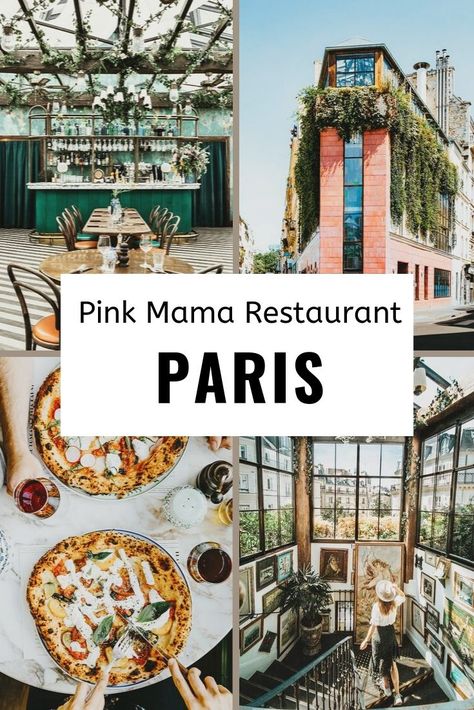 Pink Mamma is the hippest place to have lunch in Paris! It’s an Italian restaurant where they not only serve the best Neapolitan pizza (with an accompanying Italian smile), but it’s also one of the most photogenic places in Paris! Pink Mamma Paris, Lunch In Paris, Pink Mamma, Instagram Restaurant, Spots In Paris, Paris Sightseeing, Paris In Spring, Neapolitan Pizza, Paris Pink