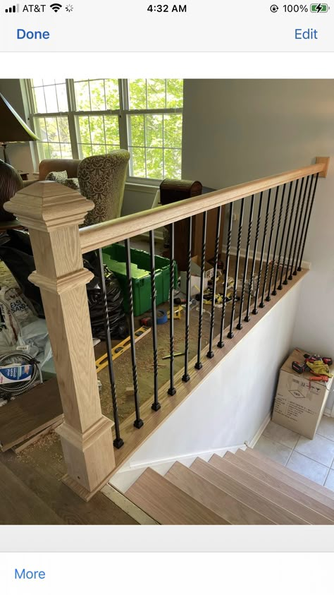 Split Entry Railing Ideas, Entry Railing, Entryway Remodel, Bathroom Closet Remodel, Entryway Stairs, Split Entry, Railing Ideas, Front Entryway, Closet Remodel