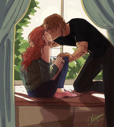 Clace Fanart, Shadow Hunters Book, Clary Und Jace, Clary Y Jace, Immortal Instruments, Shadowhunters Series, Clary And Jace, Cassandra Clare Books, The Dark Artifices