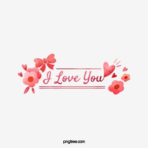 Watercolor Font, I Love You Text, Miss You Images, Red Gradient Background, Font Png, Love Clipart, Valentines Watercolor, The Giving Tree, Valentines Day Clipart