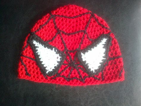 spiderman Spider Man Beanie, Crochet Superhero, Crochet Web, Superhero Hats, Spiderman Hat, Crochet Character Hats, Web Slinger, Crochet Kids Hats, Hat Ideas