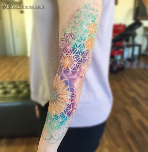 Flower Of Life Tattoo, Tattoos Pinterest, Tattoos Infinity, Tattoo Zeichnungen, Muster Tattoos, Tattoos Geometric, Tatuaje A Color, Feather Tattoos, Tattoo Life