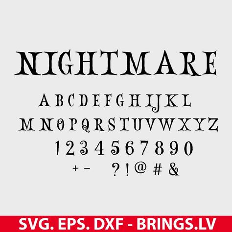 Spooky Lettering Halloween Fonts, Nightmare Before Christmas Font, Halloween Fonts Alphabet, Nightmare Before Christmas Kids, Halloween Chalkboard, Halloween Typography, Halloween Logo, Fonts Handwriting Alphabet, Halloween Font