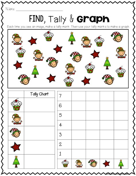 Primary Chalkboard: FREEBIE - Find, Tally & Graph Christmas Grade 1 Data Management, Christmas Worksheets 1st Grade, 1st Grade Christmas Worksheets Free Printables, Christmas Maths Year 1, 1st Grade Christmas Crafts, Tally Graphs, Christmas Worksheet, Christmas Math Worksheets, Christmas Math Activities