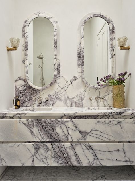 Tamsin Johnson, Curated Design, Marble Bathroom, Local Design, Bathroom Inspiration, 인테리어 디자인, Powder Room, Bathroom Interior, Modern Bathroom