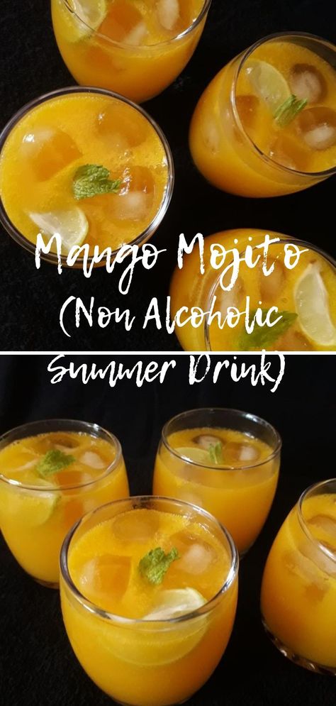 Summer Coolers Drinks Recipe, Baggy Paperbag Jeans, Mango Mastani, Summer Drinks Alcohol Recipes, Summer Drinks Nonalcoholic, Popular Healthy Recipes, Coconut Mojito, Paperbag Jeans, Mango Lemonade