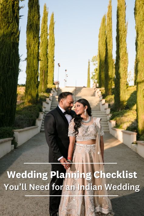 Planning for a wedding can be confusing at times. To make sure that you do not forget anything at the last minute, we’re here with the ultimate Indian wedding planning checklist for you! Indian Wedding Budget, Indian Wedding Planning Checklist, Bridal Care, Wedding Planner List, Wedding Music Playlist, Wedding Checklist Timeline, Wedding Planner Checklist, Indian Wedding Planner, Wedding Planning On A Budget