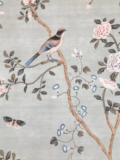 Peel And Stick Wallpaper Chinoiserie, Chinoiserie Wallpaper Peel And Stick, Chinoiserie Wallpaper Living Room, Wallpaper Chinoiserie Modern, Chinoiserie Wallpaper Bathroom, Chinosoire Wallpaper, Wallpapered Bathrooms, Chinoserie Wallpaper, Chinesoire Wallpaper