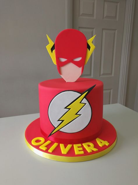 Flash Superhero Cake, Flash Party Decorations, Flash Birthday Party Ideas, The Flash Cake, Flash Birthday Cake, Flash Toys, Flash Fanart, Flash Cake, Barbie Party Decorations