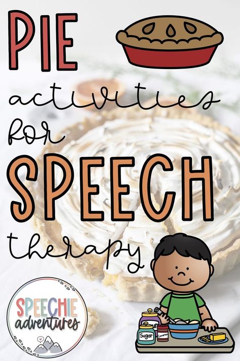 Printable and digital books, activities, and freebies for pie themed speech and langauge thearpy sessions! These no prep and low prep ideas are fun and great to use in November or as a part of your Thanksgiving themed sessions. November Speech Therapy Activities, Thanksgiving Speech Therapy Activities, Thanksgiving Language Activities, Thanksgiving Speech Therapy, Speech Therapy Thanksgiving, Thanksgiving Speech, Speech Therapy Themes, Speech Therapy Activities Preschool, Activities For Speech Therapy