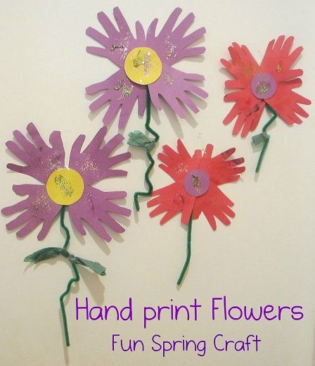 Hand print flowers- We decorated our windows with these to remind us of what all the April showers will bring. Handprint Flowers, Easter Crafts To Make, Handprint Flower, Hand Print Flowers, Spring Craft, Spring Preschool, Hand Prints, Flower Craft, Handprint Crafts