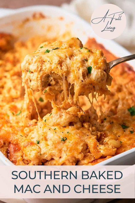 Try our 7-Cheese Southern Baked Mac and Cheese! It's seasoned to perfection with Cajun seasoning and a blend of savory spices. This soulful mac and cheese is ideal for family gatherings, potlucks, Sunday dinner, special occasions like holiday meals, and more! Bursting with cheesy goodness, this Southern-style mac and cheese is the ultimate comfort food. It's easy, delectable, and guaranteed to be the first dish to go at your next gathering! Best Southern Mac And Cheese Recipe, Black Mac And Cheese Recipe, Cajun Mac And Cheese Recipe, Southern Mac And Cheese Recipe, Mac N Cheese Recipe Southern, Cajun Mac And Cheese, Southern Baked Macaroni And Cheese, Southern Baked Mac And Cheese, Southern Mac And Cheese