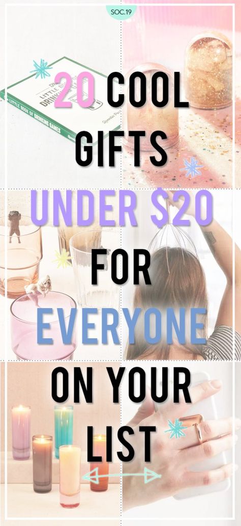 20 Cool Gifts Under $20 For Everyone On Your List                                                                                                                                                                                 More Kris Kringle Gift Ideas, Gift Ideas For New Homeowners, Inexpensive Diy Gifts, Small Diy Gifts, Diy Gifts Cheap, Friendship Presents, Gifts Forbest Friend, Presents For Best Friends, Creative Diy Gifts