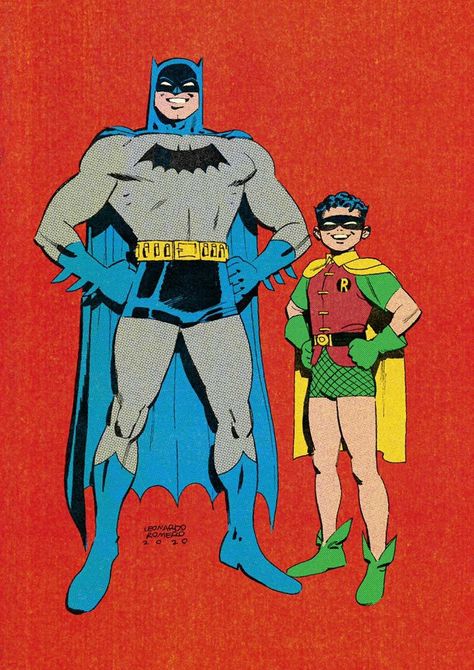 Leonardo Romero, Leo Romero, Batman Comic Cover, Robin Comics, Batman 2, Batman 1966, Bob Kane, Batman Comic Books, Retro Comic Book