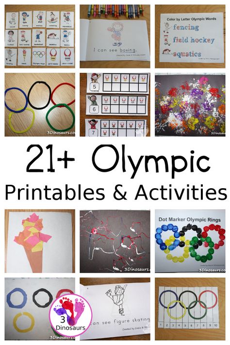 21+ Olympics Printables & Activities - Olympic printable packs, Olympic numbers, Olympic themed Writing, Olympic Crafts and more - 3Dinosaurs.com #3dinosaurs #olympicsprintables #summersports #wintersports Olympic Themed Worksheets, Olympic Printables Free, Olympics Printables, Olympic Torch Craft, Olympic Printables, Summer Olympics Crafts, Summer Olympics Activities, Olympic Activities, Olympic Ring