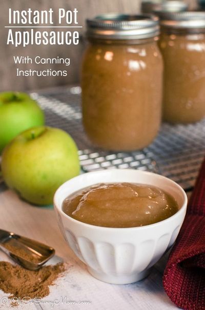 Applesauce For Canning, Pressure Cooker Applesauce, Applesauce Recipes, Instant Pot Applesauce, Recipes For Instant Pot, Canning Instructions, Canning Applesauce, Packable Lunches, Canned Applesauce