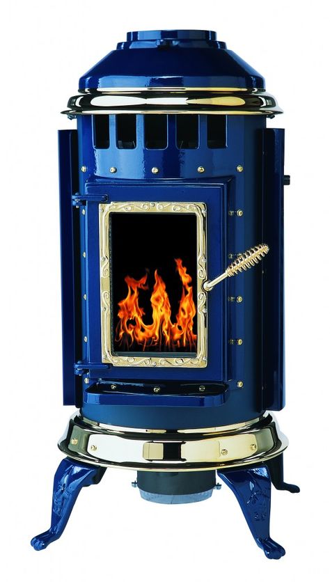 Parlour Pellet Stove from Thelin Hearth Products Pellet Stove Hearth, Rv Wood Stove, Direct Vent Gas Stove, Pellet Heater, Stove Hearth, Parlour Stove, Fire Pots, Wood Pellet Stoves, Stove Heater