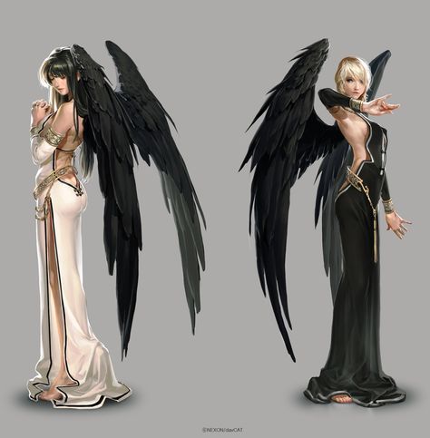 ArtStation - Mabinogi2 Illustration, Han AhReum Demon Magic, Concept Art Landscape, Gorgeous Pics, Akali League Of Legends, Jam Jam, Character Design Cartoon, Angel Warrior, 다크 판타지, 캐릭터 드로잉