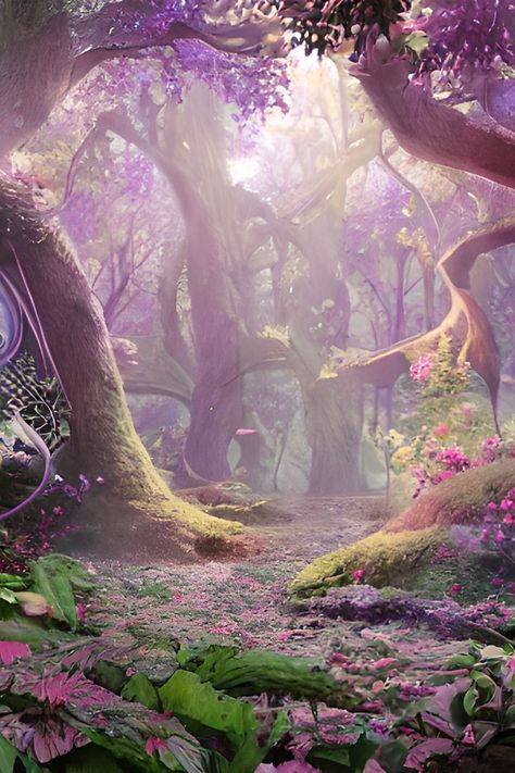 Design features a digital art image of a mystical forest. Forest Magical, 숲 사진, Mystical Places, Mystical Forest, Kunst Inspiration, Magic Forest, Fantasy Forest, Fantasy Setting, Fantasy Places