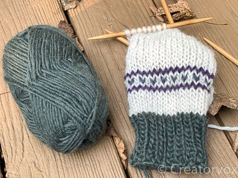 Knit Cozy Mukluk Slippers From Scrap Yarn • Creatorvox #knitting #slippers #muklukslippers #mukluks #felting #felted #wool #stashbuster Mukluks Pattern, Knitting Slippers, Knitting Gifts, Knit Cozy, Scrap Yarn, Yarn Stash, Knit In The Round, Knitting Gift, Knit Stitch