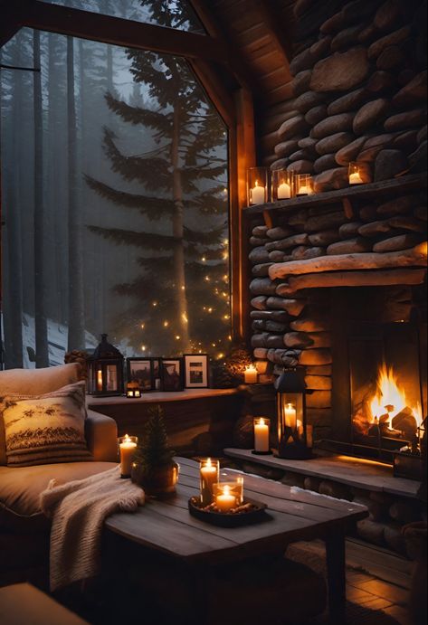 Cozy Fireplace Wallpaper, Winter Chalet Interior, Hygge Home Aesthetic, Cozy Fireplace Aesthetic, Cozy Cabin Fireplace, Hygge Pictures, Hygge Fireplace, Fireplace Wallpaper, Winter Decor Diy