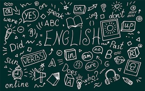 About English Language, English Background, Pronunciation English, English Wallpaper, School Brochure, Doodle Background, Presentation Backgrounds, Education Icon, Powerpoint Background