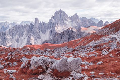 Image of an surreal infrared mountain landscape taken by thatbloom / Roland Kraemer. Fine Art Prints & Image Licensing is available. Alien Landscape Concept Art, Extreme Landscapes, Structures In Nature, Rolling Hills Landscape, Artistic Landscape, Mountain Landscape Photography, Infrared Photography, Landscape Elements, Landscape Concept