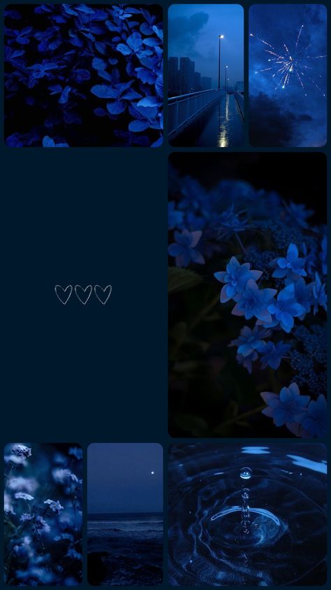 #background #collage #aesthetic #iphone #blue #darkblue #night #flowers #water #hearts #firework #stars #clouds #sky #pinterest #mypinterest #pinterestinspired #pinterestinspiration Blue Iphone Aesthetic, Background Collage Aesthetic, Glaucous Aesthetic, Background Collage, Iphone Blue, Blue Collage, Flowers Water, Blue Preppy, Night Flowers