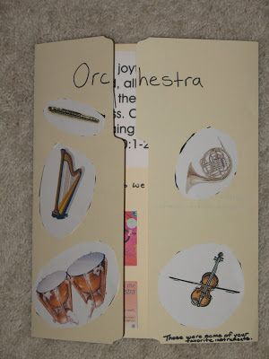 Thoroughly Blessed: Orchestra Lapbook Homemade Drum, Instruments Of The Orchestra, Lets Play Music, Play Trumpet, Carnival Of The Animals, Music Week, Train Up A Child, Bible Verses About Faith, Music Worksheets