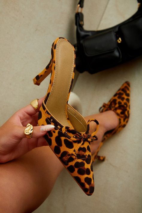 Miss Lola | Coraima Leopard Mule Heel Pumps Outfit Ideaa, Animal Print High Heels, Leopard Mules, Mule Heel, Shoe Model, Current Obsession, Miss Lola, Leopard Heels, Girly Shoes