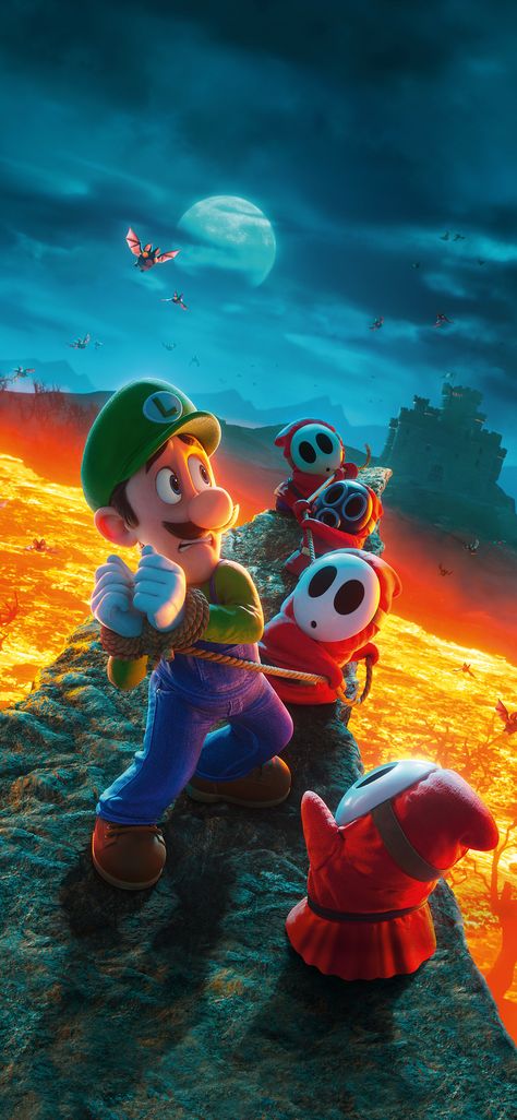 Spooked Luigi Mario Bros iPhone wallpaper🖼️🧑‍🎤📱 Super Mario Bros Film, Herobrine Wallpaper, Game Mario Bros, Mario Und Luigi, Mario Movie, Mario Y Luigi, Super Mario And Luigi, Mario Nintendo, Super Mario Art