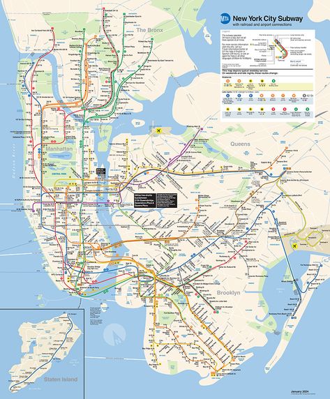 NYC Subway Guide - Understanding the NYC Subway Map Metro North Railroad, Subway Poster, Nyc Subway Map, New York Trip, Train Map, Transit Map, Nyc Map, Metro Map, Voyage New York