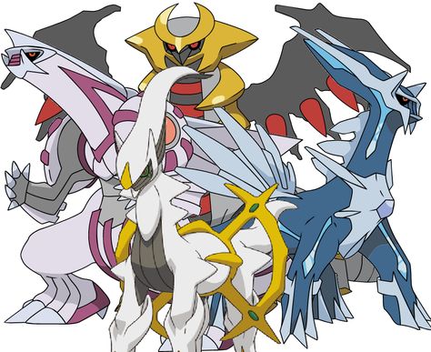 Cool! Creation Trio Pokemon, Arceus Dialga Palkia Giratina, Pokemon Legendaries, Pokemon Png, Legendary Pokemon, Nintendo Pokemon, Gym Leaders, Pokemon Coloring Pages, Pokemon Coloring