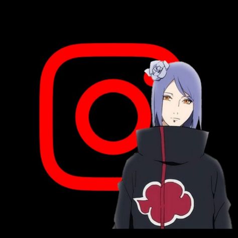 App Instagram Akatsuki Konan Akatsuki App Icons, Akatsuki Icon, Red Icons, App Store Icon, Anime Lock Screen Wallpapers, Anime Lock Screen, App Anime, Aesthetic Ios, Red Icons:)