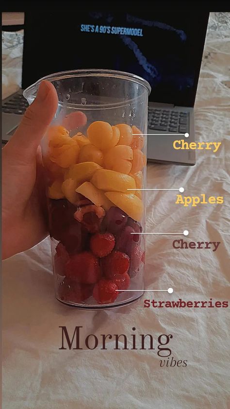 Fruits milkshake instagram ideas Cherry Apple, Morning Vibes, Cherry