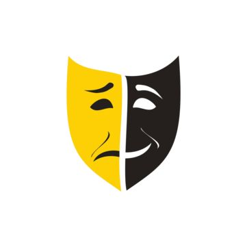 Theater Symbol, Theater Illustration, Theatre Symbol, Black Happiness, Theatre Illustration, Comedy Theatre, Drama Masks, Tragedy Mask, Naruto Sharingan