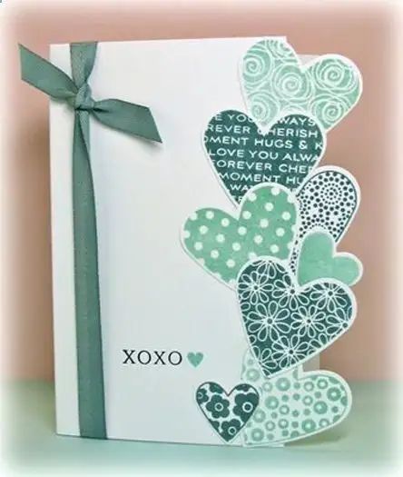 50+ Adorable and Creative DIY Valentine's Day Cards - Holidappy Card With Hearts, Craft Heart, Valentine Cards Handmade, 카드 디자인, Valley Girls, Handmade Valentine, Heart Cards, E Card, Creative Cards