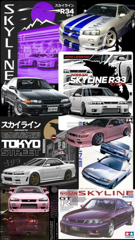 #cars #jdm #1 #aesthetic #wallpaper #japan #follow #nissan Kereta Sport, فنسنت فان جوخ, Nissan Gtr R34, Skyline Gtr R34, R34 Gtr, Jdm Wallpaper, Gtr R34, Best Jdm Cars, Nissan Skyline Gtr