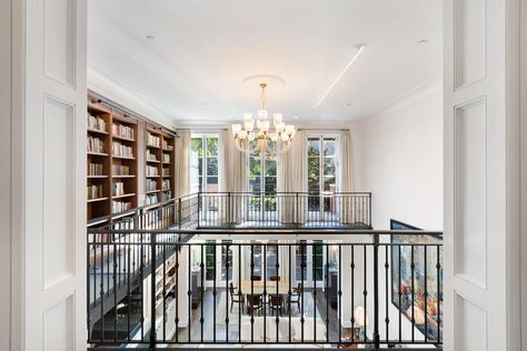 Overlooking Living Room, Upstairs Library, Grove Street, West Village, Fireplace Decor, Wood Burning Fireplace, Dream Home Design, My Dream Home, House Prices