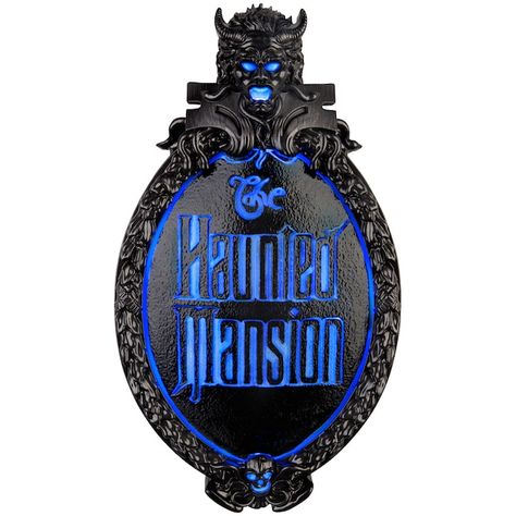 Disney 12-in The Haunted Mansion Plaque with Sound in the Halloween Decor department at Lowes.com Disney Cruise Door Decorations, Haunted Mansion Decor, Disney Cruise Door, Haunted Mansion Halloween, Cruise Door, The Haunted Mansion, Light Up Signs, Halloween Scene, Decorative Wall Plaques