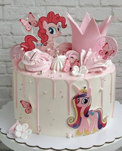 Pony Cake Birthday, Birthday Kek, My Little Pony Birthday Cake, Princess Doll Cake, My Little Pony Cake, Little Pony Cake, Pony Birthday Party, Pony Cake, Little Pony Birthday Party