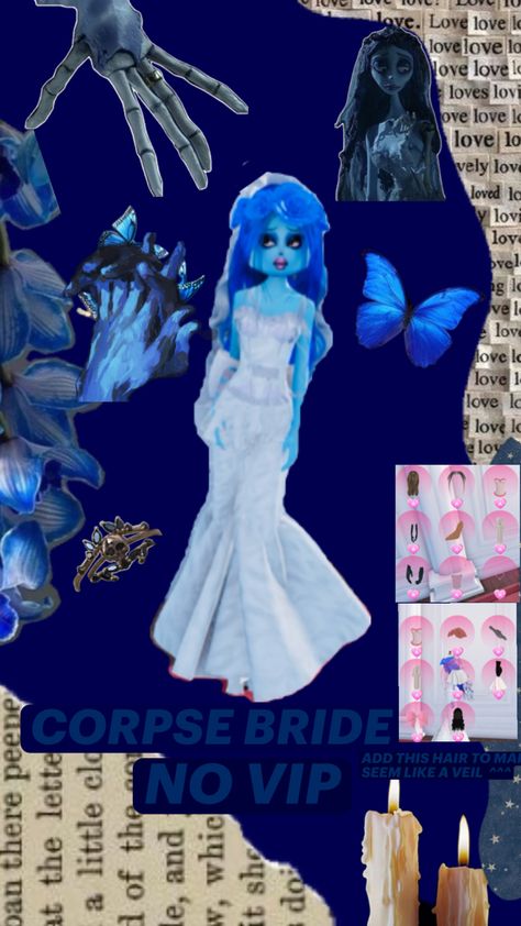 #dresstoimpress #corpsebride #roblox Emily From Corpse Bride, Corpse Bride, Veil, Dress To Impress