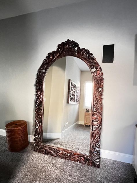 Ornate Floor Mirror, Santa Barbara Style Homes, Central Valley California, Santa Barbara Style, Statement Mirror, Central Valley, Scottsdale Az, Floor Mirror, Zip Code