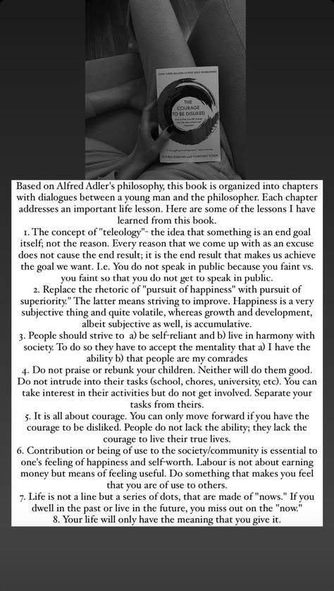 Dislike Quotes, The Courage To Be Disliked, Real Happiness, Important Life Lessons, Free Yourself, Philosophers, Essay Writing, Change Your Life, Book Recommendations