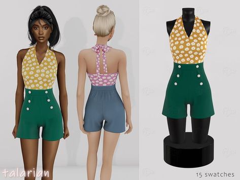 Sims 4 Cc White Button Up Shirt, Sims 1950s Cc, The Sims 4 1950s Cc, Sims 4 Cc 50's, Sims 4 Cc 1970s Clothes, Retro Sims 4 Cc Clothes, Sims 4 Cc 1960s Clothes, Sims 4 50s Dress, Sims 4 Retro Clothes