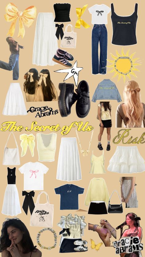 💛💛★🎧 Concert Oufit, Casual Preppy Outfits, Outfit Inspo Casual, Taylor Swift Outfits, Aesthetic Fits, Concert Fits, Gracie Abrams, Paris Outfits, Floral Outfit