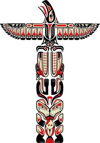 Tatouage Haida, Totem Pole Tattoo, Haida Tattoo, Arte Haida, Totem Pole Art, Totem Tattoo, Native American Totem, Pacific Northwest Art, Haida Art