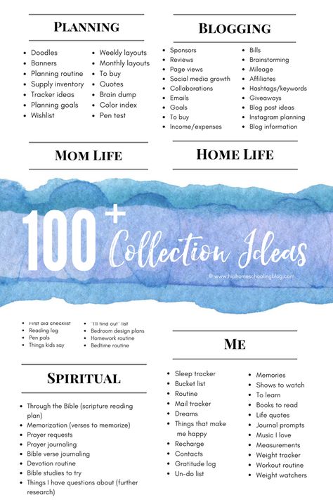 100+ Bullet Journal Collection Ideas (this is a HUGE list and a free printable that you can pop in your planner if you want!). bullet journal collections | bullet journal collection ideas | bullet journal collection layout | bullet journal collection inspiration | bullet journal collection list | bullet journaling | bullet journaling ideas | bullet journal ideas | bujo collections | bujo collection ideas | bujo collection inspiration | bujo collection list Bujo Collections Layout, Bujo Long Term Collections, Bujo Collections Ideas, Future Log Bullet Journal, Bujo Collections, Bullet Journal Daily, How To Bullet Journal, Bulleted List, Journal Collection